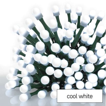 LED kerstlichtsnoer voor buiten 80xLED/13m IP44 koud wit