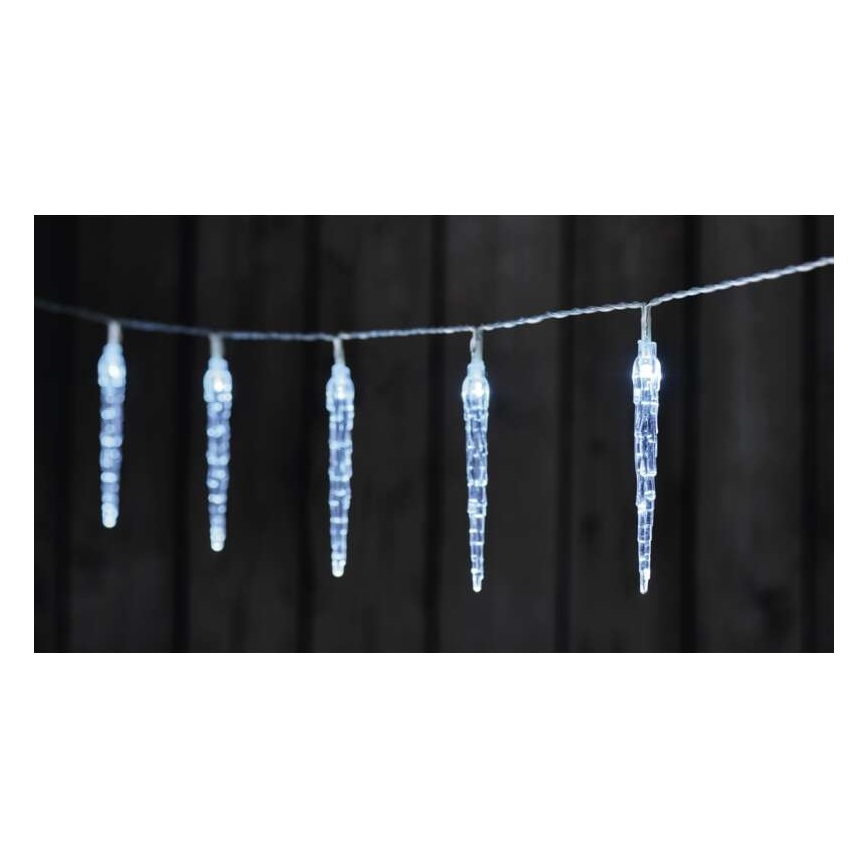 LED Kerstsnoer 10xLED/2xAA 1,65m