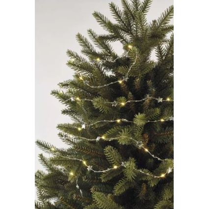 LED kerstsnoer 20xLED/2xAA 2,2 m warm wit