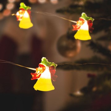 LED kerstsnoer 20xLED/2xAA 2,2m warm wit