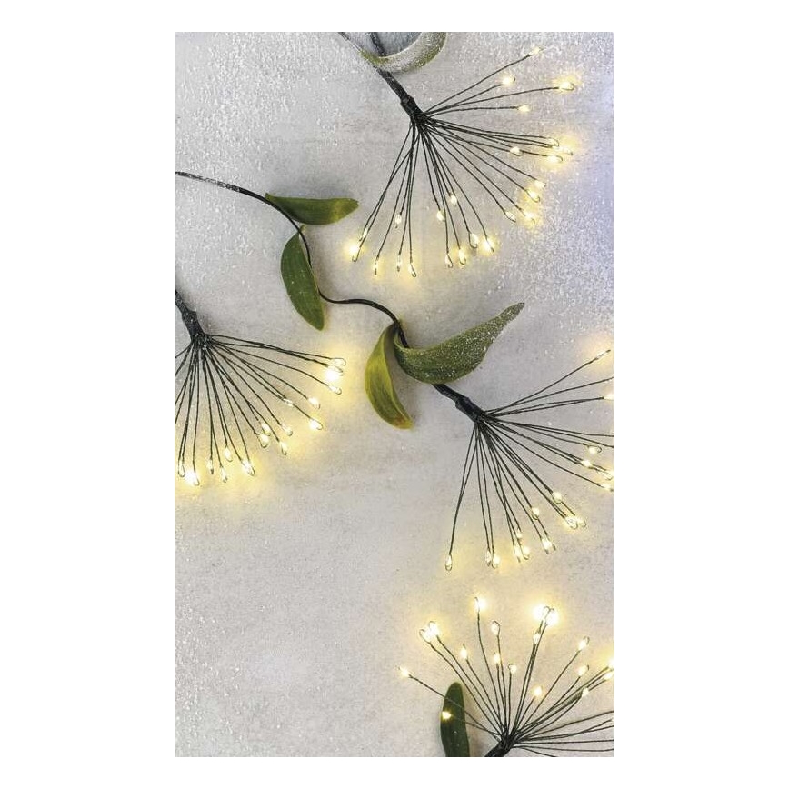 LED kerstsnoer 300xLED 5,2+3 m warm wit