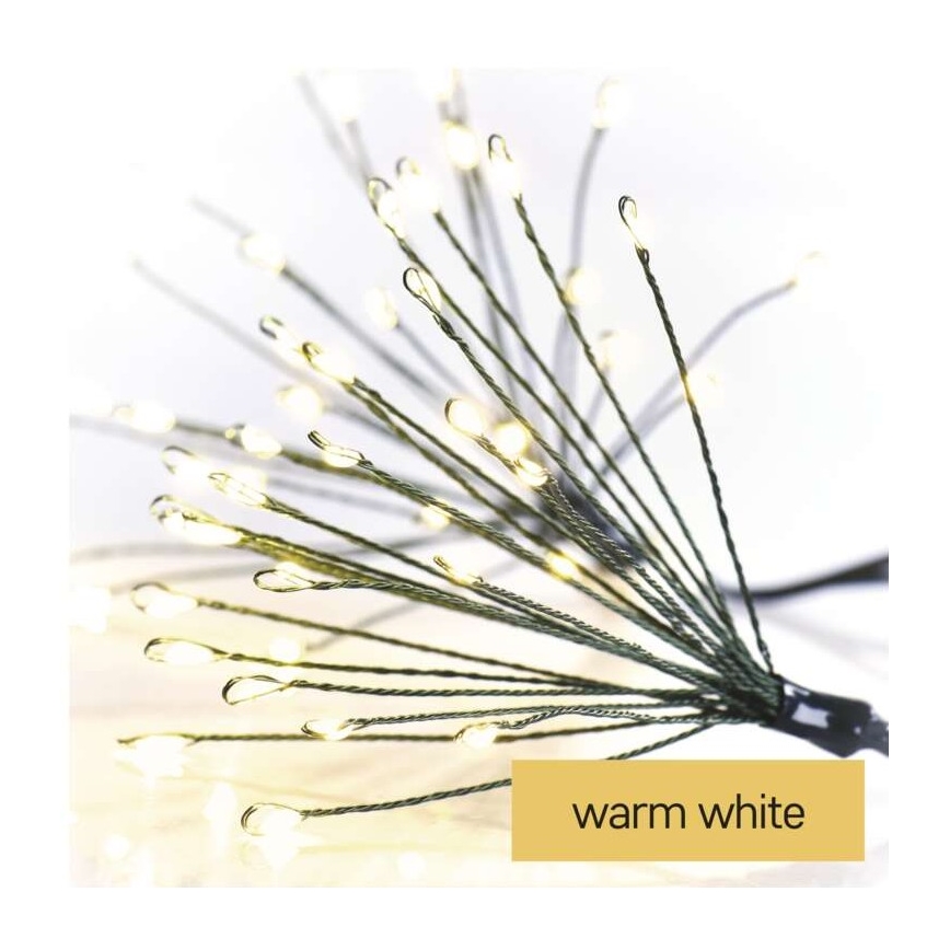 LED kerstsnoer 300xLED 5,2+3 m warm wit