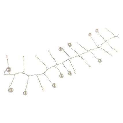 LED-kerstsnoer 40xLED/3xAA 1,5 m warm wit