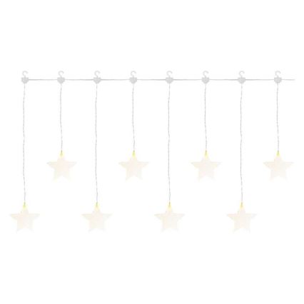 LED kerstsnoer voor buiten 8xLED/5,84m IP44 sterren