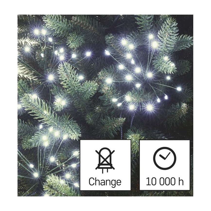 LED kerstverlichting 150xLED/5,35m koud wit