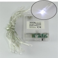 LED kerstverlichting 20xLED/2 functies 2,4m koel wit