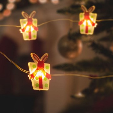 LED kerstverlichting 20xLED/2xAA 2,2m warm wit