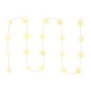 LED kerstverlichting 20xLED/2xAA 2,3m warm wit