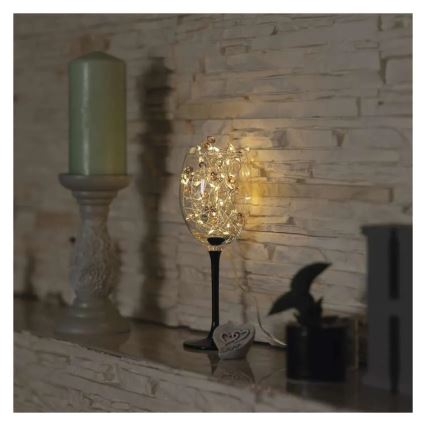 LED kerstverlichting 40xLED/3xAA 1,5 m warmwit