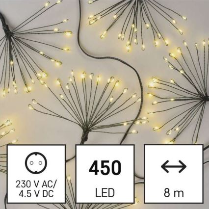 LED kerstverlichting 450xLED/11m warm wit
