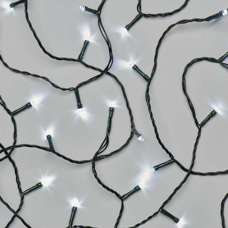 LED kerstverlichting voor buiten 120xLED/17m IP44 koel wit