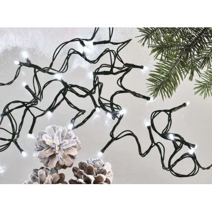 LED kerstverlichting voor buiten 120xLED/17m IP44 koel wit