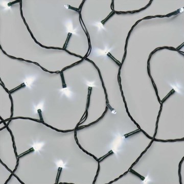 LED kerstverlichting voor buiten 180xLED/8 modi 23m IP44 koud wit
