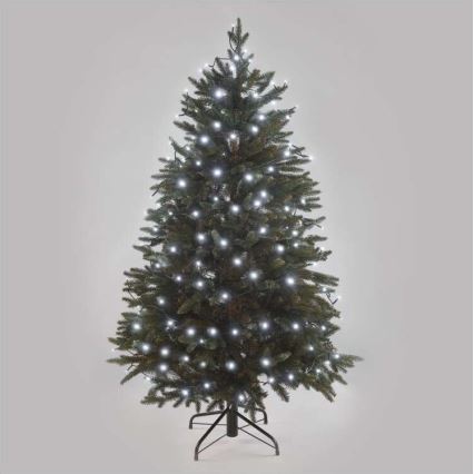LED kerstverlichting voor buiten 180xLED/8 modi 23m IP44 koud wit