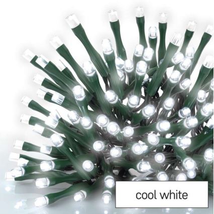 LED kerstverlichting voor buiten 180xLED/8 modi 23m IP44 koud wit
