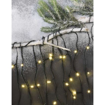 LED kerstverlichting voor buiten 200xLED/8 modi 8,6m IP44 warm wit