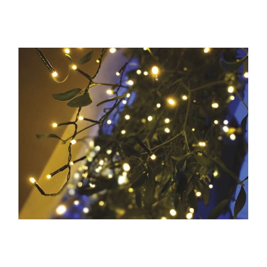 LED kerstverlichting voor buiten 200xLED/8 modi 8,6m IP44 warm wit