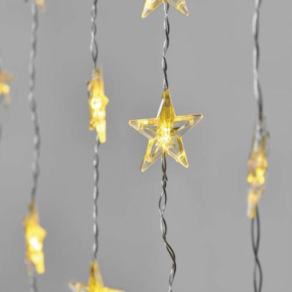 LED-kerstverlichting voor buiten, 30×LED / 3,9 m, IP44, sterren
