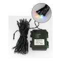 LED kerstverlichting voor buiten 50xLED/2 functies 5,4m IP44 meerkleurig