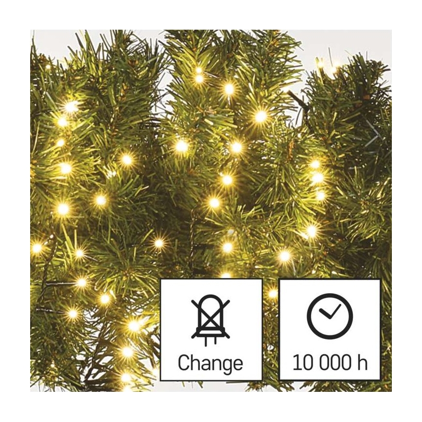 LED kerstverlichting voor buiten 600xLED/17m IP44 warm wit