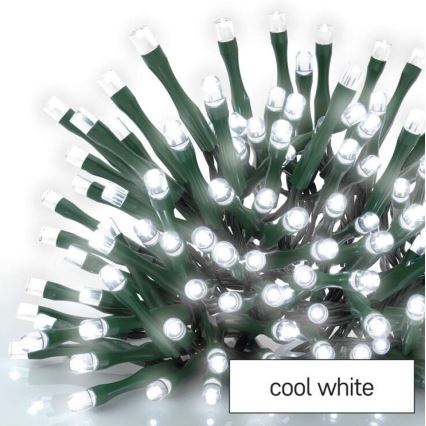 LED kerstverlichting voor buiten 600xLED/8 modi 15m IP44 koud wit