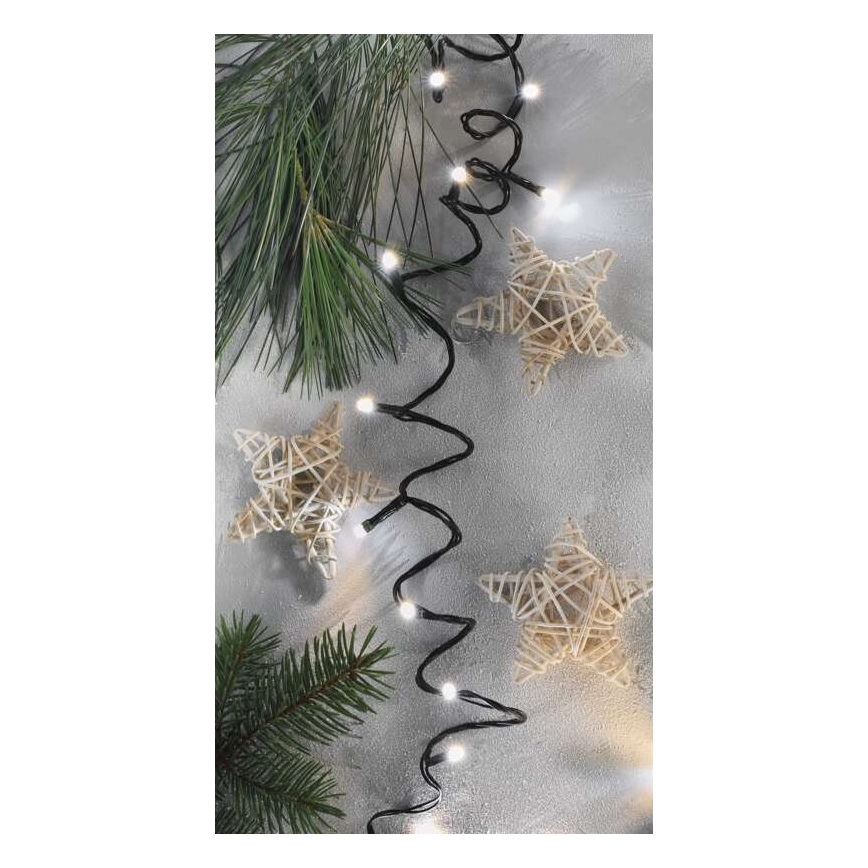 LED kerstverlichting voor buiten 80xLED/13m IP44 warm/koud wit