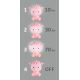 LED Kinder nachtlampje dimbaar  LED/2,5W/230V schaap roze