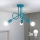 LED Kinder-opbouwluchter OXFORD 3xE27/15W/230V blauw