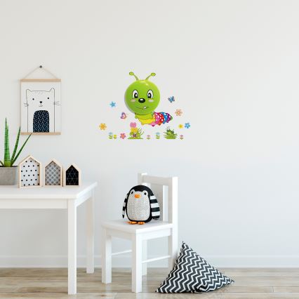 LED Kinder touch lamp WORM 1xLED/0,6W/3xAAA