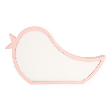 LED Kinderbureau lamp BIRD LED/12W/230V roze
