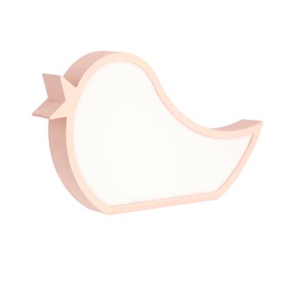LED Kinderbureau lamp BIRD LED/12W/230V roze