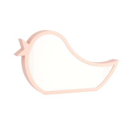 LED Kinderbureau lamp BIRD LED/12W/230V roze