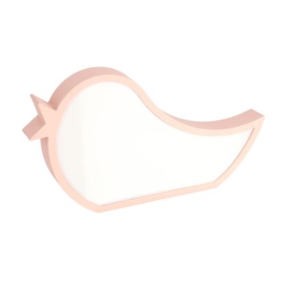 LED Kinderbureau lamp BIRD LED/12W/230V roze