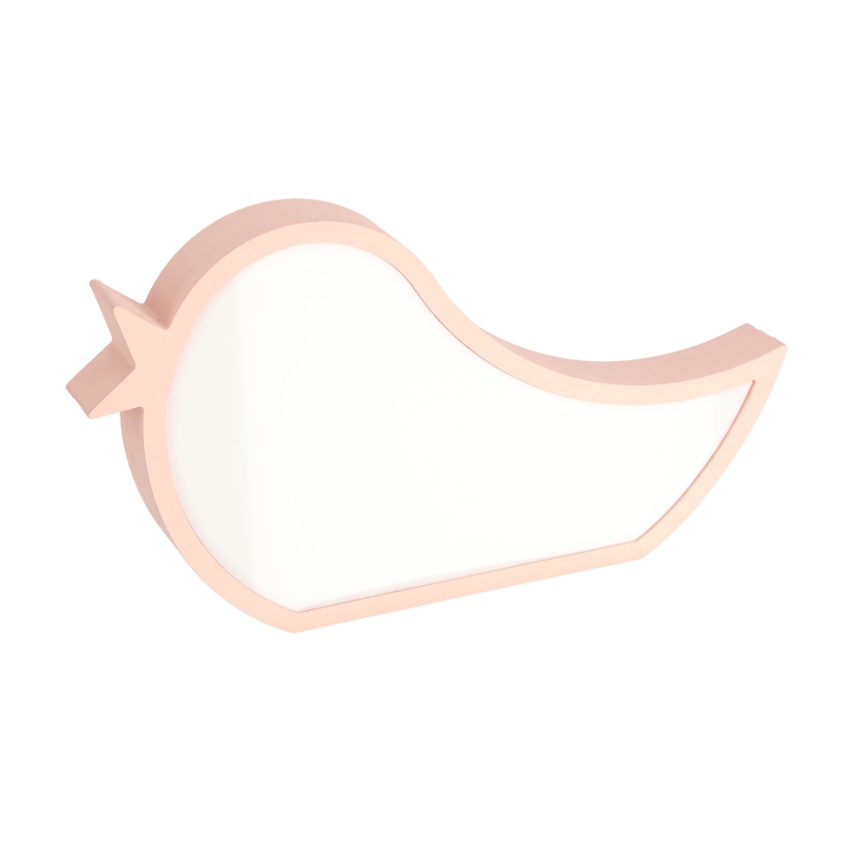 LED Kinderbureau lamp BIRD LED/12W/230V roze