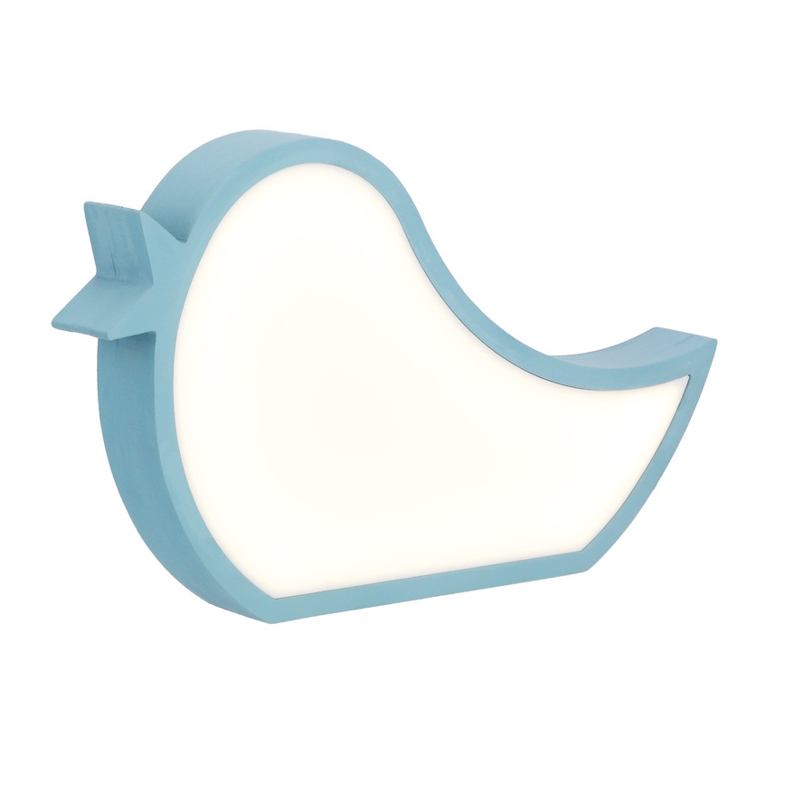 LED kinderbureaulamp BIRD LED/12W/230V blauw