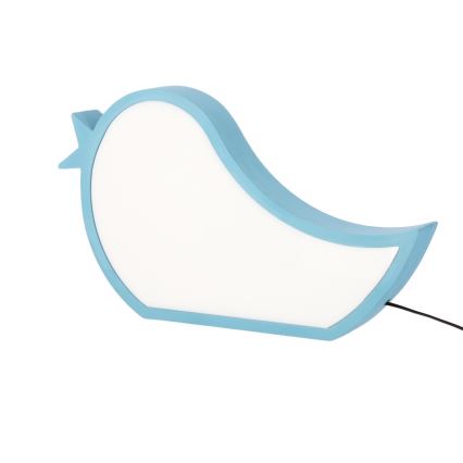 LED kinderbureaulamp BIRD LED/12W/230V blauw