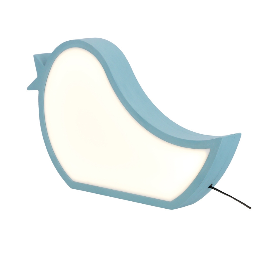 LED kinderbureaulamp BIRD LED/12W/230V blauw