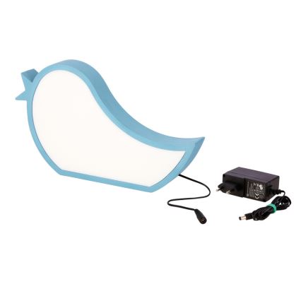 LED kinderbureaulamp BIRD LED/12W/230V blauw