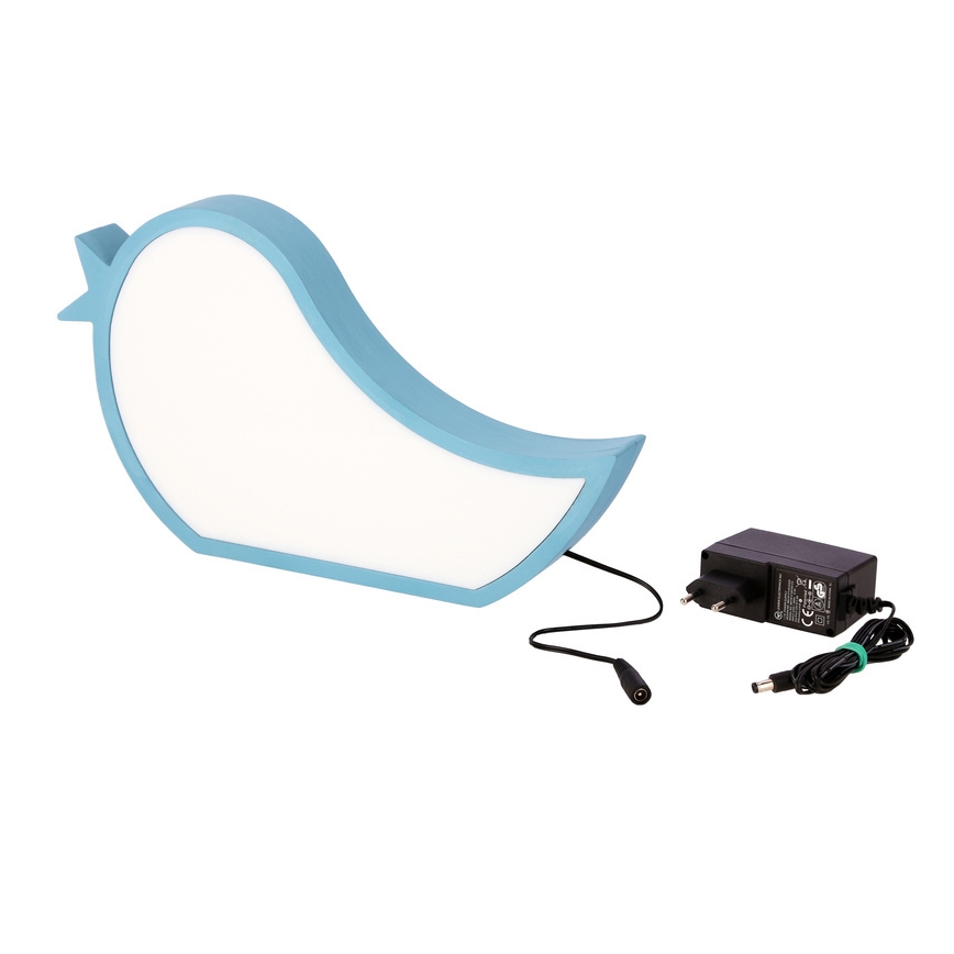 LED kinderbureaulamp BIRD LED/12W/230V blauw