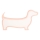 LED kinderbureaulamp DOG LED/12W/230V roze