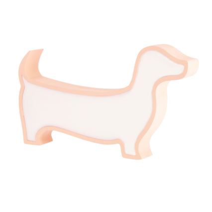 LED kinderbureaulamp DOG LED/12W/230V roze