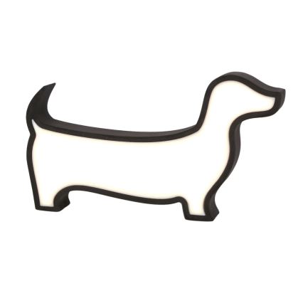 LED kinderbureaulamp DOG LED/12W/230V zwart