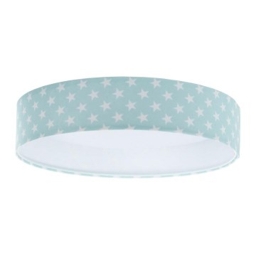 LED Kinderplafondlamp GALAXY KIDS LED/24W/230V sterren groen/wit