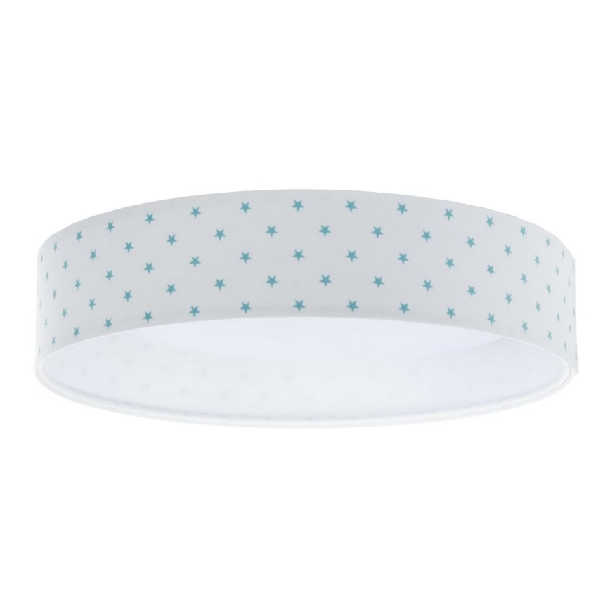 LED Kinderplafondlamp GALAXY KIDS LED/24W/230V sterren wit/turquoise