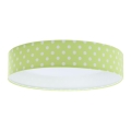 LED Kinderplafondlamp GALAXY KIDS LED/24W/230V stippen groen/wit