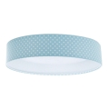 LED Kinderplafondlamp GALAXY KIDS LED/24W/230V stippen turquoise/wit