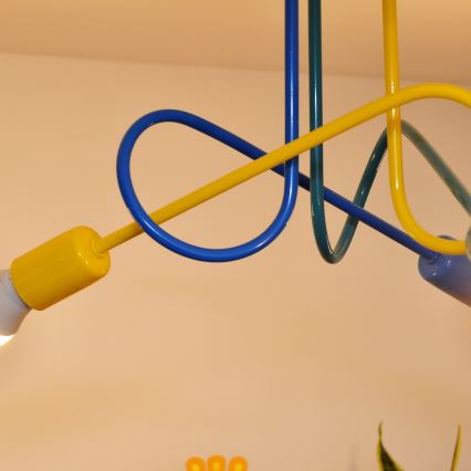 LED Kinderplafondlamp OXFORD 3xE27/15W/230V