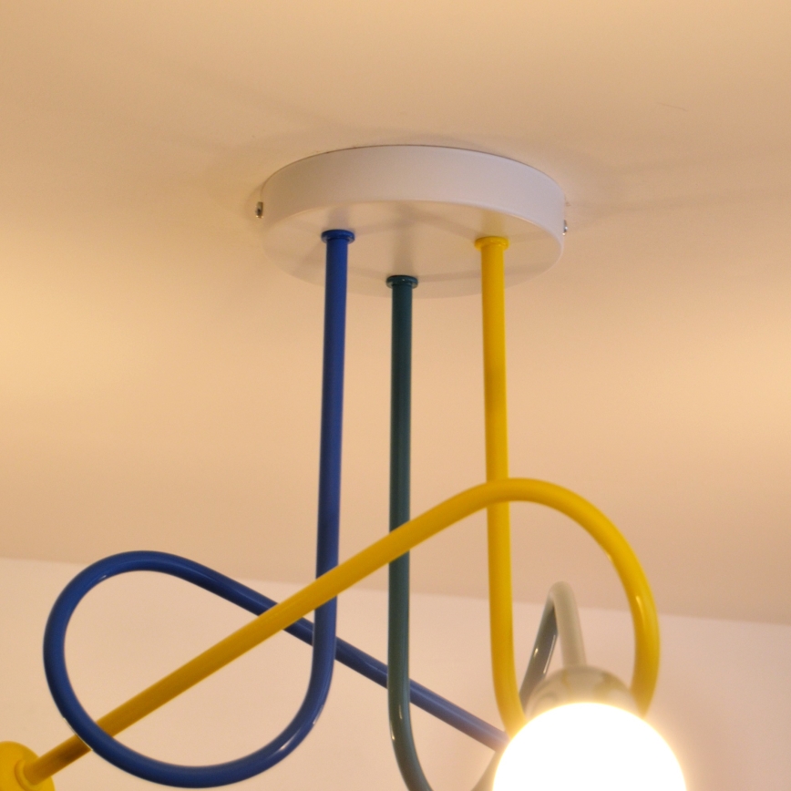 LED Kinderplafondlamp OXFORD 3xE27/15W/230V