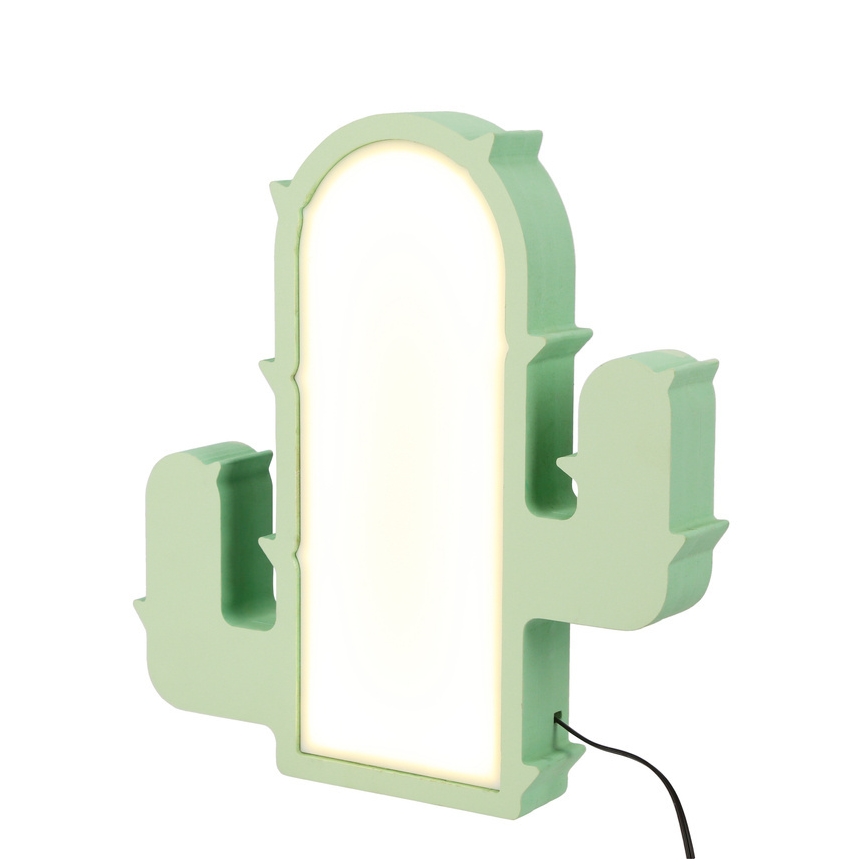 LED kindertafellamp CACTUS LED/10W/230V groen
