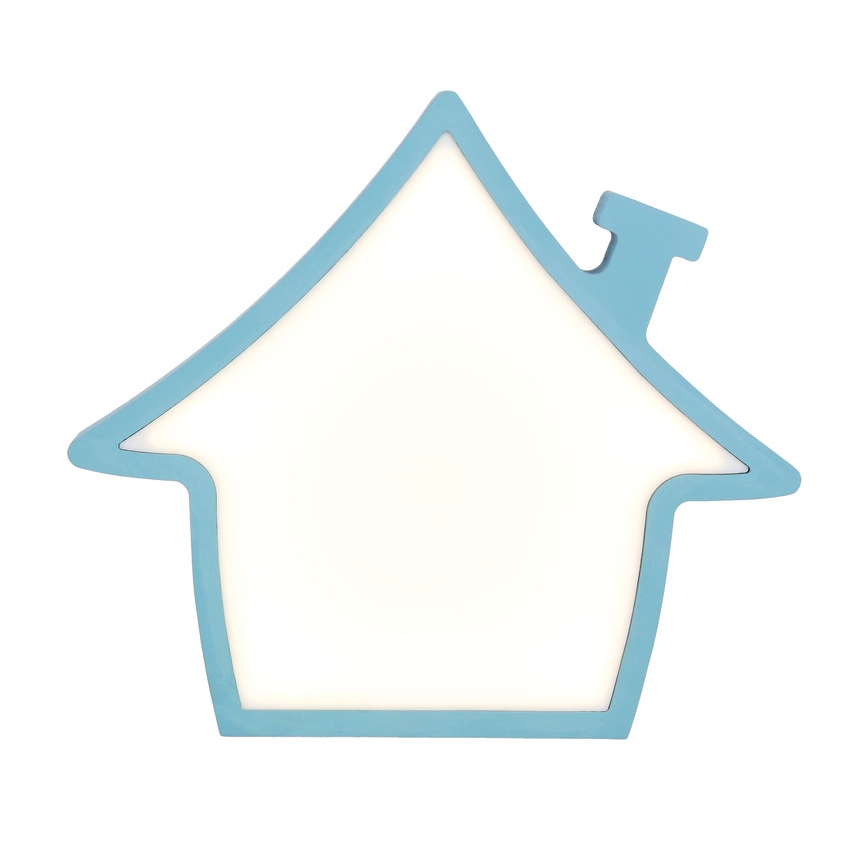 LED kindertafellamp HOUSE LED/10W/230V blauw